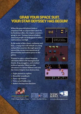 Star Odyssey (USA) (Beta) (1992-1-16) box cover back